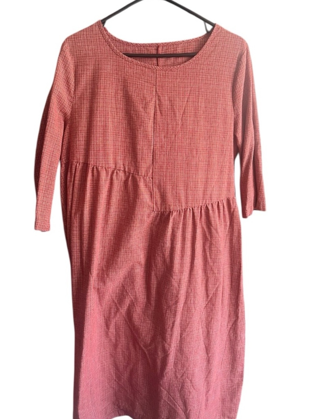 Women’s Pink Textured Midi Dress